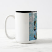Tasse 2 Couleurs Dire Mixte Art Blue (Gauche)