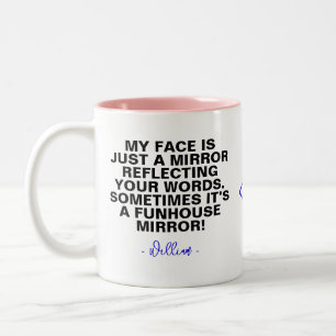 Tasse 2 Couleurs Dire "Mug café Humour"   Citation sarcastique amus