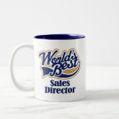 Tasse 2 Couleurs Directeur de ventes cadeau (Gauche)