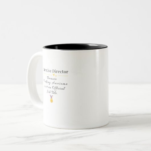 Tasse 2 Couleurs Directeur exécutif (Devant gauche)