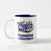 Tasse 2 Couleurs Directeur général cadeau pour (mondes mieux) (Gauche)