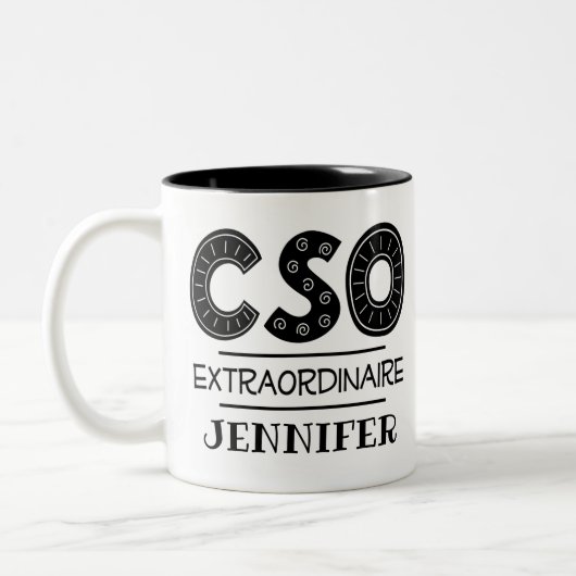 Tasse 2 Couleurs Directeur scientifique principal de CSO (Gauche)
