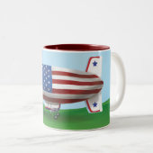 Tasse 2 Couleurs Dirigeable souple (Devant droit)