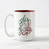 Tasse 2 Couleurs Disgraziata Script Italien 3D (Gauche)