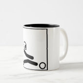 Tasse 2 Couleurs Disparaissent le chiffre de kart (Devant droit)