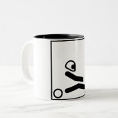 Tasse 2 Couleurs Disparaissent le chiffre de kart (Devant gauche)