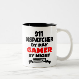 Tasse 2 Couleurs Dispatcher Gamer 911