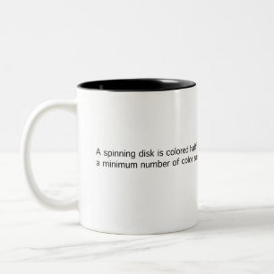 Tasse 2 Couleurs Disque de rotation noir/blanc