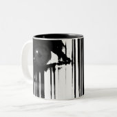 Tasse 2 Couleurs Dissimulation derrière la douleur (Devant gauche)