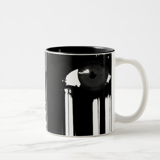 Tasse 2 Couleurs Dissimulation derrière la douleur (Droit)