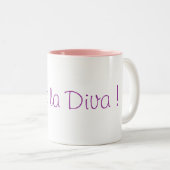 Tasse 2 Couleurs Diva de La de vivats ! (Devant droit)