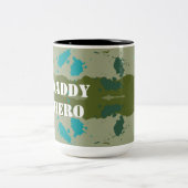 Tasse 2 Couleurs Diverse green colors background (Centre)
