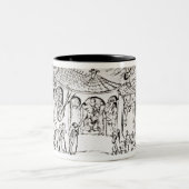 Tasse 2 Couleurs Diverses scènes illustrant un psaume (Centre)