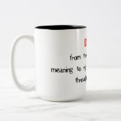 Tasse 2 Couleurs Divorce de la signification latine de mot (Gauche)