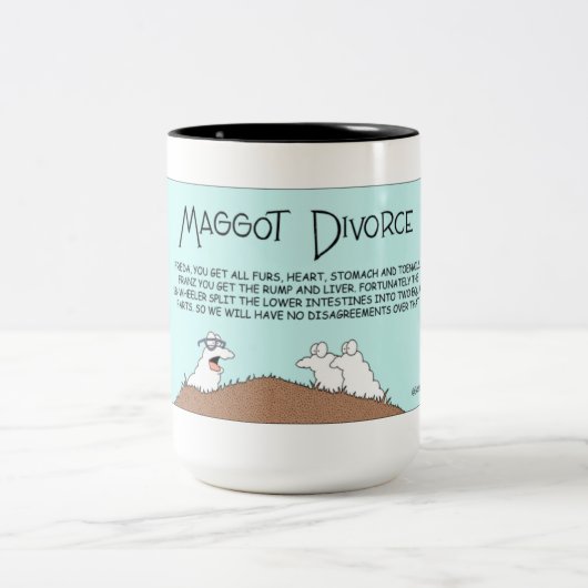 Tasse 2 Couleurs Divorce de Maggot (Centre)