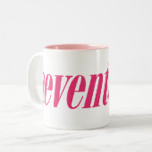 Tasse 2 Couleurs Dix-sept Logo-Magenta (Devant gauche)