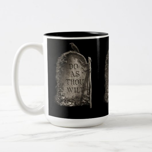 Tasse 2 Couleurs Do As Thou Wilt (Gauche)