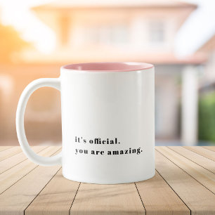 Tasse 2 Couleurs do-it-yourself texte personnalisé Vous êtes Extrao