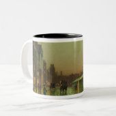 Tasse 2 Couleurs Docks de John Atkinson Grimshaw | Liverpool (Devant gauche)