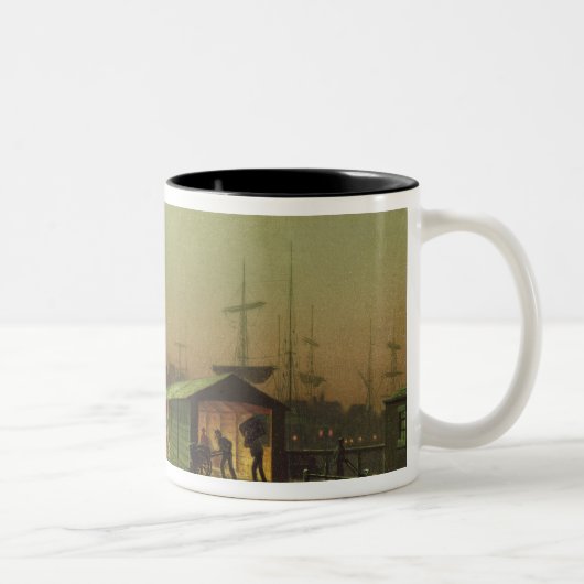 Tasse 2 Couleurs Docks de John Atkinson Grimshaw | Liverpool (Droit)