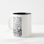 Tasse 2 Couleurs Docteur Faustus Quote (B&W) (Devant gauche)