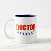 Tasse 2 Couleurs Docteur retraité (Gauche)