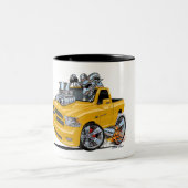 Tasse 2 Couleurs Dodge Ram jaune 1500 pick-up Camion (Centre)