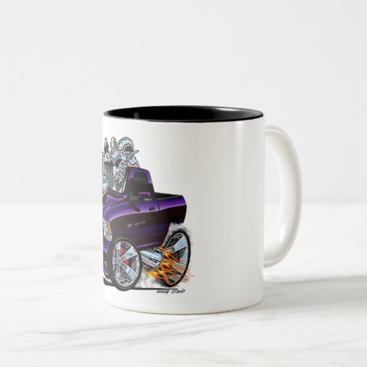 Tasse 2 Couleurs Dodge Ram plum fou Camion (Devant droit)