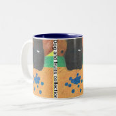 Tasse 2 Couleurs Dog nose and bluberry (Devant gauche)