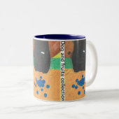Tasse 2 Couleurs Dog nose and bluberry (Devant droit)