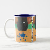 Tasse 2 Couleurs Dog nose and bluberry (Gauche)