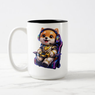 Tasse 2 Couleurs DOGI - Les Doges d'Impact Mondial Bavoir de Bébé