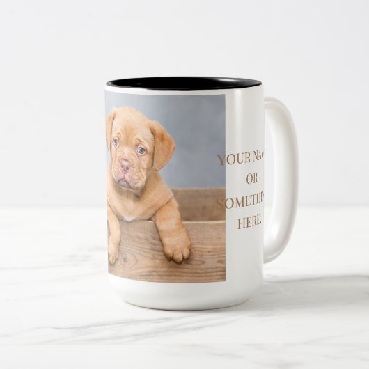 Tasse 2 Couleurs Dogue de Bordeaux (Devant droit)