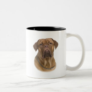Tasse 2 Couleurs Dogue de Bordeaux Portait