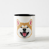 Tasse 2 Couleurs domeme funny memes shibe shiba inu costuhall (Centre)