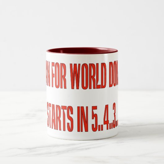 Tasse 2 Couleurs Domination mondiale (Centre)