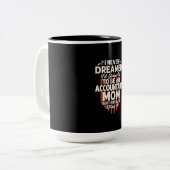 Tasse 2 Couleurs Don comptable | Être une maman comptable (Devant gauche)