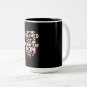 Tasse 2 Couleurs Don comptable | Être une maman comptable (Devant droit)