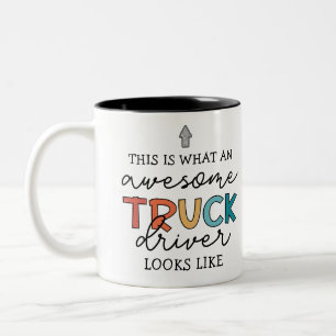 Tasse 2 Couleurs Don d'appréciation amusant du conducteur de camion