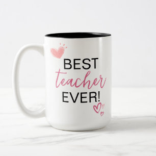 Tasse 2 Couleurs Don d'appréciation de l'enseignant Meilleur ense