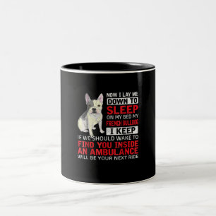 Tasse 2 Couleurs Don de chien Je Dors Sur Mon Lit Mon Chien À Bal