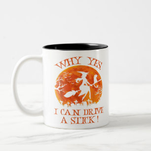 Tasse 2 Couleurs Don de sorcière Halloween Pourquoi Oui En Fait Je