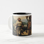 Tasse 2 Couleurs Don don Quichotte et Sancho (Devant gauche)