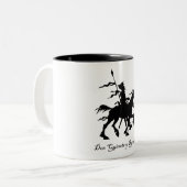 Tasse 2 Couleurs Don don Quichotte y Rocinante (Devant gauche)