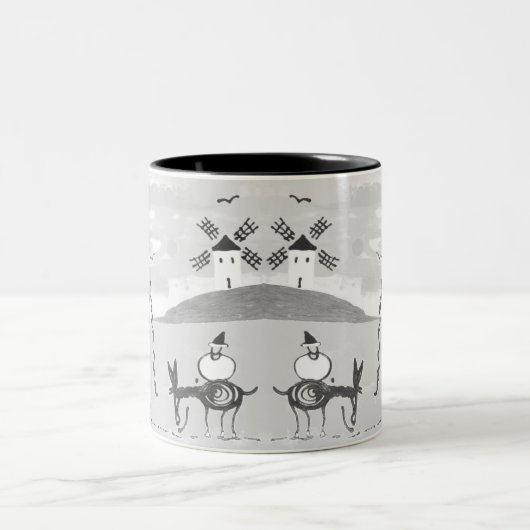 Tasse 2 Couleurs Don Quichotte à deux tons (Centre)