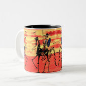 Tasse 2 Couleurs Don Quichotte à deux tons (Devant gauche)