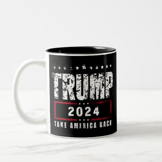 Tasse 2 Couleurs Donald Trump 2024 redonne l'élection américaine (Gauche)