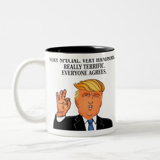 Tasse 2 Couleurs Donald Trump - anniversaire terrible de fête des (Gauche)