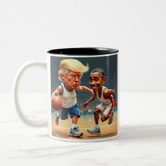 Tasse 2 Couleurs Donald Trump Barack Obama (Gauche)