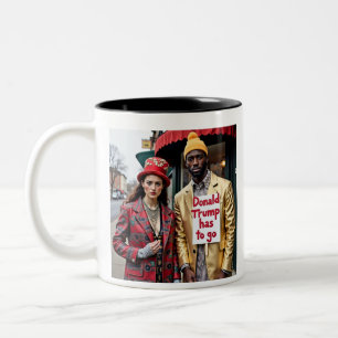 Tasse 2 Couleurs Donald Trump Doit Aller Protestataires